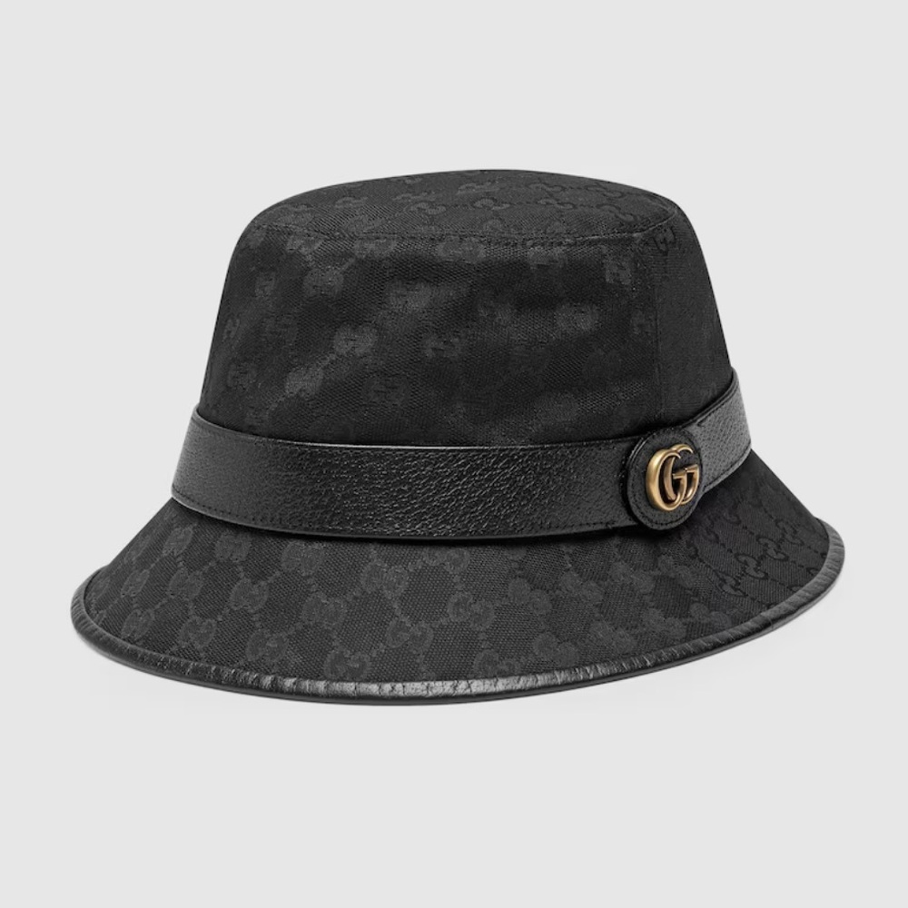 UNISEX GG CANVAS BUCKET HAT WITH DOUBLE G